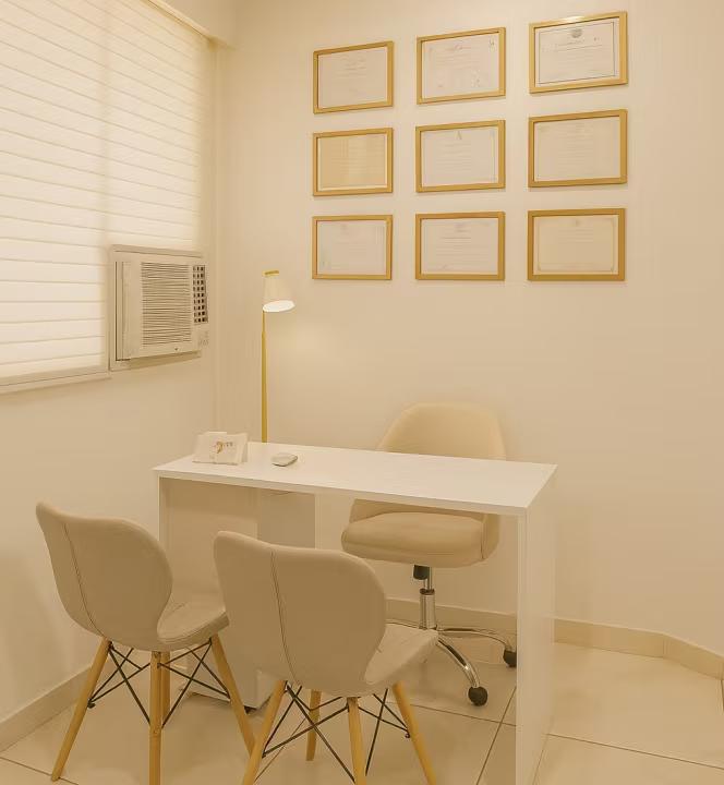 Detalhe do ambiente da clínica